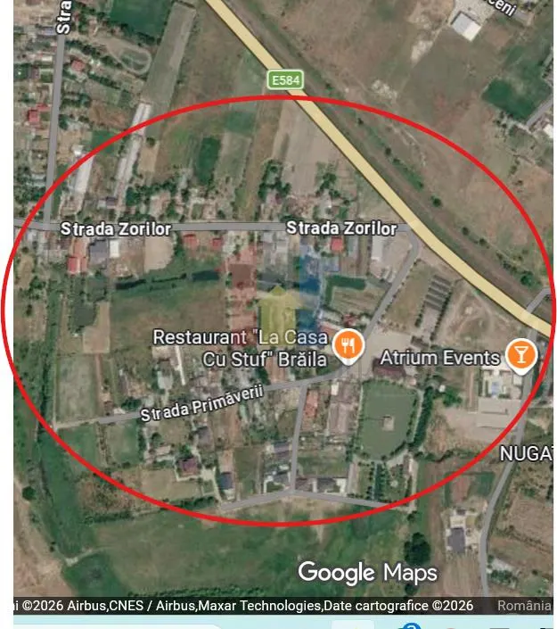 La 5km de Braila Teren intravilan 1080mp cu 97m deschidere toate utilitatile - foto 1