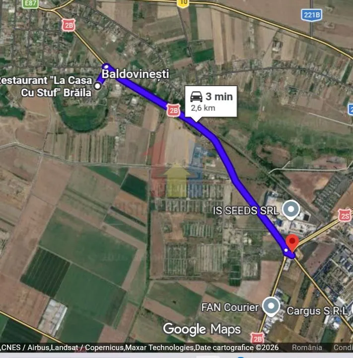 La 5km de Braila Teren intravilan 1080mp cu 97m deschidere toate utilitatile - foto 4