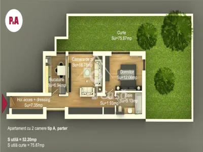 Apartament 2 Camere *Curte Proprie* - foto 3
