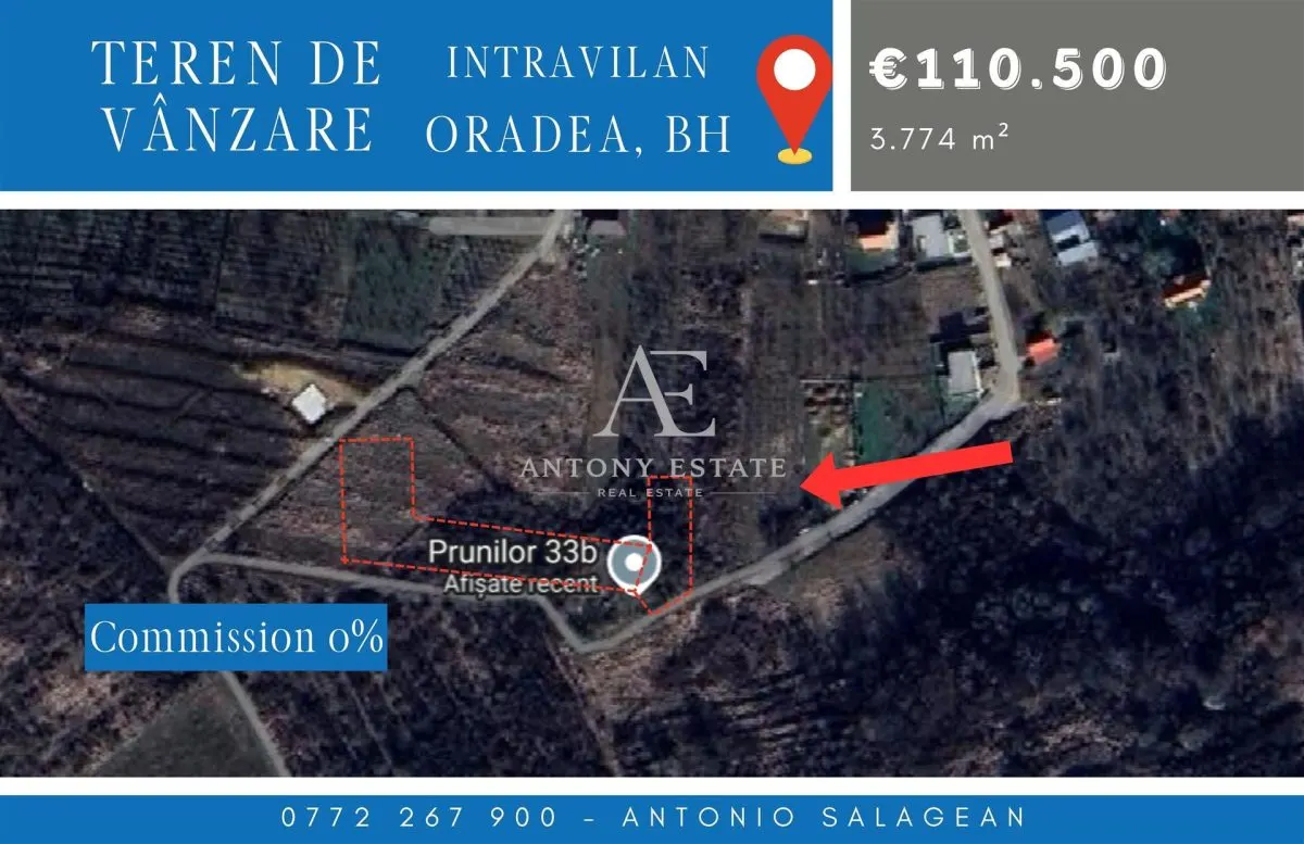 Antony Estate | Teren intravilan, de vanzare - Oradea, Bihor - foto 1
