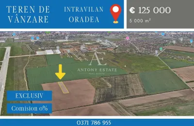 Antony Estate | Teren de vanzare intravilan - Zona Grigorescu, iesirea spre Nojorid - Oradea