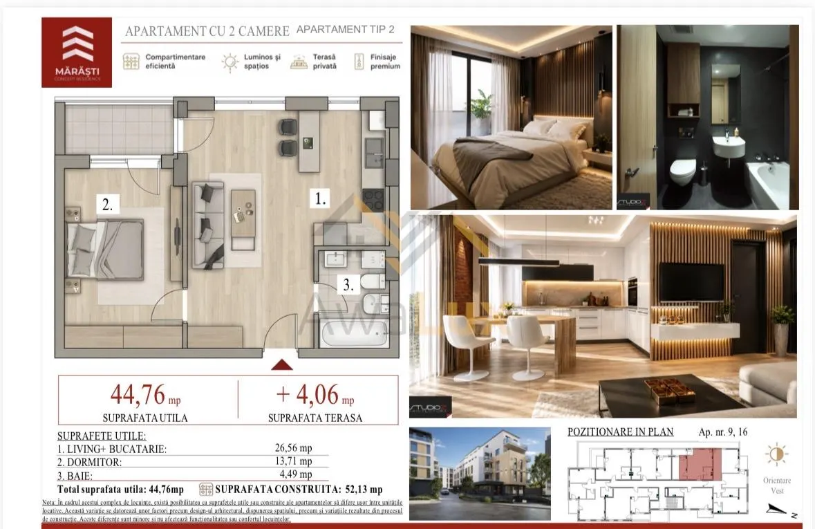 Apartament de vânzare pe Aleea Marasti - foto 1