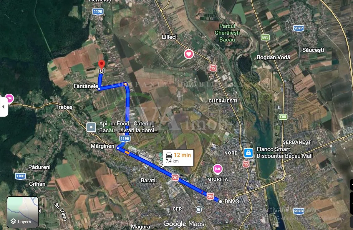 Teren intravilan 1181 mp cu deschidere de 20ml zona Fantanele-Bacau - foto 1
