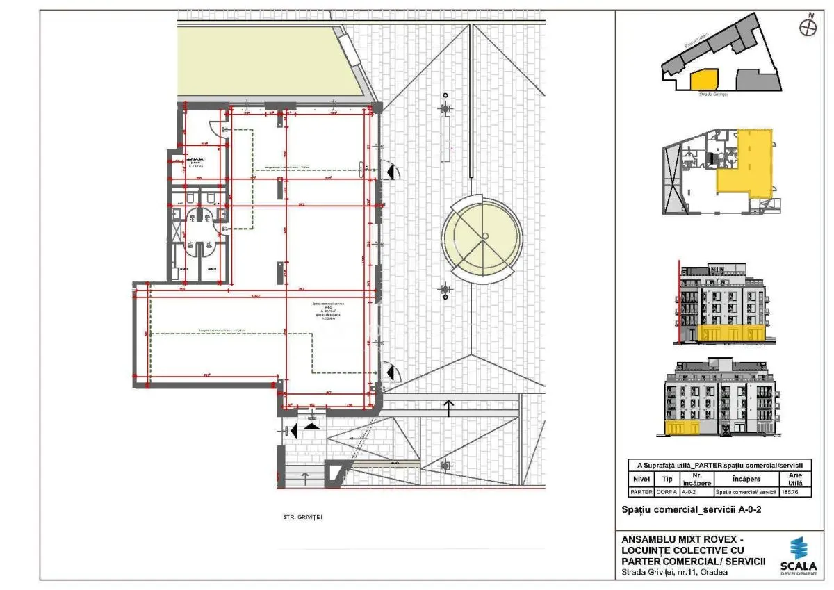 Antony Estate | Spatiu comercial central in ansamblul Scala Cetate - A-0-2 - Oradea - foto 1