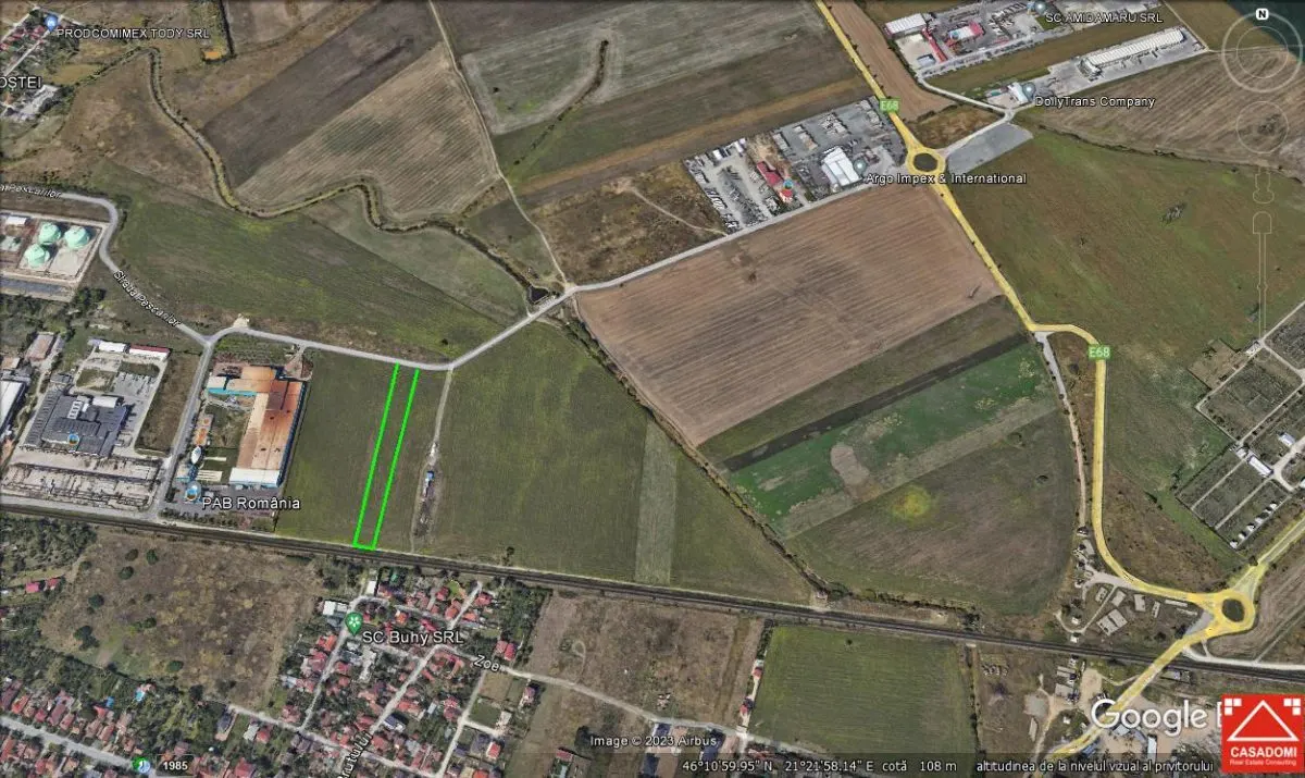 Teren pentru hala, centura Micalaca - foto 1
