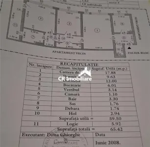 Apartament de 3 camere Titan cu centrala proprie - foto 4