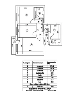 Apartament 3 camere Piata Norilor - foto 4