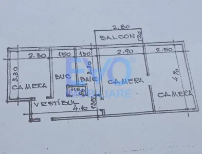 APARTAMENT DE VANZARE CU 2 CAMERE, ETAJUL 2 DIN 4, ALEXANDRU CEL BUN - foto 8