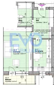 Apartament cu 1 camera, bloc nou, 43,34 mp, Comision 0%, zona Galata - foto 2
