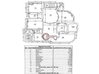 Apartament 5 camere Capitale, pozitie de exceptie!Birouri sau rezidenta! - foto 12