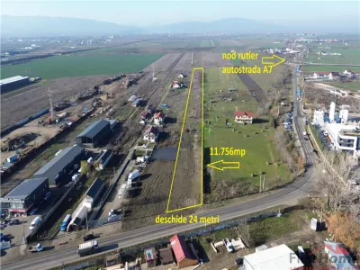 Teren de vanzare 11.756 mp in zona de Vest a Focsaniului - Focsani