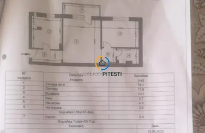 Vanzare apartament 2 camere Prundu - Pitesti