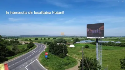 Teren Intravilan 5500 mp de Inchiriat  Intersectia Hutani Suceava Botosani DN 29 - Hutani