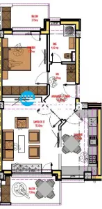 Apartament de vanzare 2 camere, bloc nou,zona rond Pacurari - foto 10