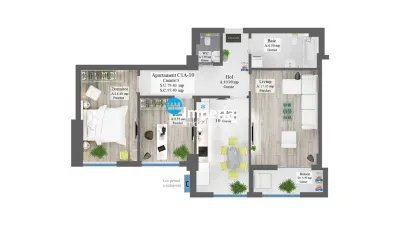 Proiect Nou, apartamente 3 camere, 2 bai, Plata si in Rate! - foto 3