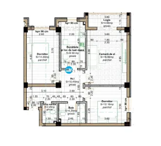 Apartament 3 camere de vanzare Popas Pacurari - foto 8
