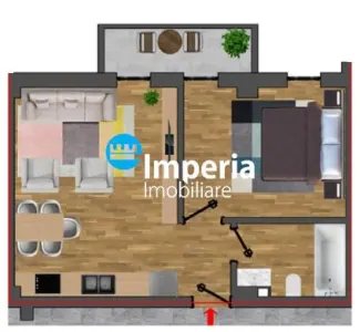 Apartament de vanzare,1 camera model dec, bloc nou, Pacurari - Rediu - foto 10