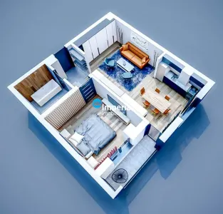 Apartament 2 camere, 53Mp Bucium - Visani - foto 9