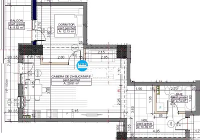 Apartament 2 camere decomandat | Moara de Vânt – Brizo | 66,5 mp - foto 4