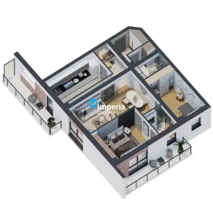 Apartamente NOI, 3 camere 2 bai, TVA inclus! - foto 13