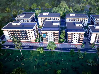 Apartamente NOI, 3 camere 2 bai, TVA inclus! - foto 15