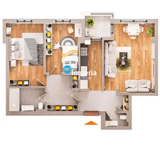 Proiect Deosebit, Apartament 3 camere D, 2 bai, zona Dacia- Pacurari - foto 10