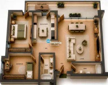 Apartamente Noi Bucium, 3 cam, Proiect Boutique, Zona Verde - foto 3