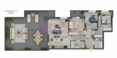 Penthouse 4 camere | NOU | Doamna Stanca | lift | terasa 70 mp (4) - foto 4