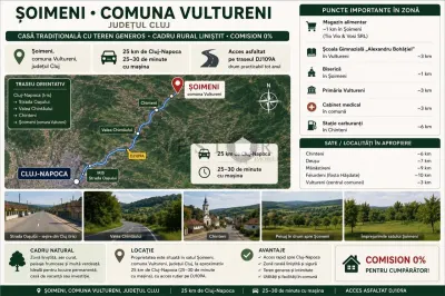 Casa cu teren intravilan 1500mp|Front generos|25km Cluj - foto 8