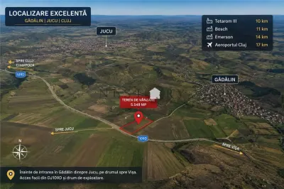 Teren 5.548 mp cu Aviz Favorabil pentru Introducere in Intravilan | Gădălin - Jucu - foto 2