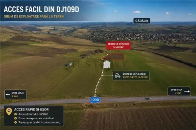 Teren 5.548 mp cu Aviz Favorabil pentru Introducere in Intravilan | Gădălin - Jucu - foto 3