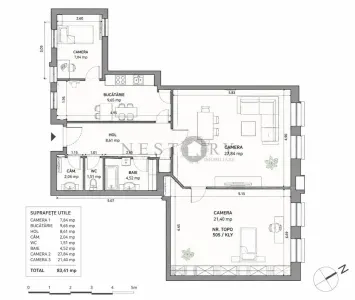 Resedinta unica| Palatul Sebestyén | 85 mp | Piata Unirii - foto 18