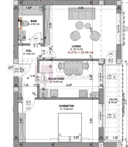 Apartament 2 camere | Doamna Stanca | etaj 2 |  incalzire pardoseala | 2 - foto 5
