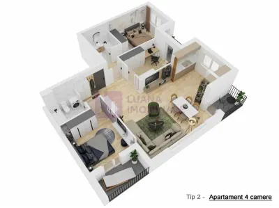 Apartament 4 camere | NOU | Doamna Stanca | lift - foto 11