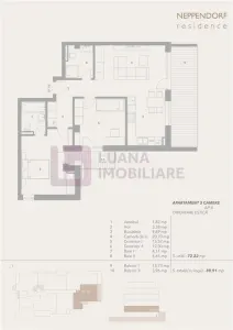 Apartament 3 camere | 2 bai | Turnisor | lift | INTABULAT | boxa C1 - foto 7