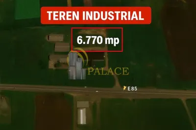 Proprietate industriala 6770 mp cu hala si platforma betonata,  Letcani, acces E85 - foto 2