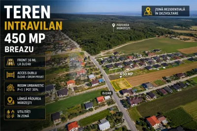 Teren 450 mp Breazu langa Padurea Marzesti - Iasi