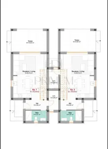 Duplex despartit prin camera tehnica - personalizare interioara - living mare - balcon - foto 5
