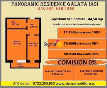 Proiect nou, apartamente 1,2,3 camereBloc C1 - foto 9