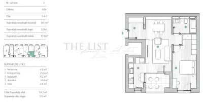 PIPERA | APARTAMENT 2 CAMERE | ROND OMV - foto 3