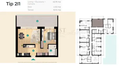 Studio Dublu ansamblu de lux Pipera Plaza - foto 1