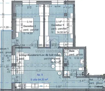 Apartament de vanzare in Sibiu - 3 camere, cu balcon, Selimbar - foto 2