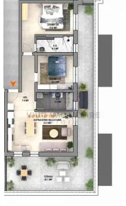Apartament de vanzare in Sibiu - 3 camere, terasa 45.1 mp, bloc nou cu lift, Calea Surii Mici - foto 2