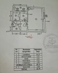 Garsoniera in bloc mixt- Metrou OBOR - foto 12