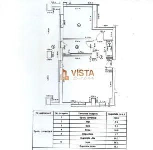 Spatiu comercial de inchiriat, 61 mp utili, Coresi Avantgarden, Brasov - foto 12