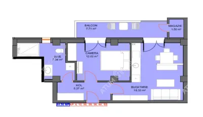 De vanzare apartament cu 2 camere balcon loc parcare zona Doamna Stanca din Selimbar - foto 4