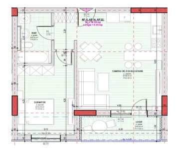 De vanzare apartament modern la cheie cu 2 camere balcon si parcare in Selimbar pe Pictor Brana - foto 3