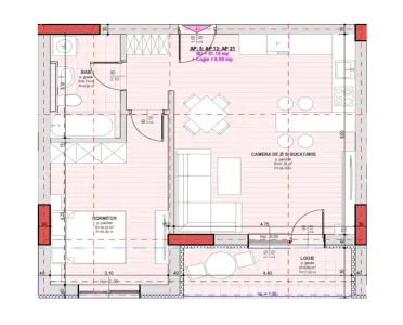 De vanzare apartament de 2 camere cu balcon in Selimbar zona Brana - foto 3