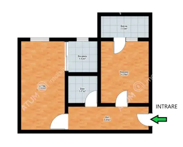 De inchiriat apartament modern cu 2 camere decomandate balcon si loc parcare in zona Arhitectiilor din Sibiu - foto 6