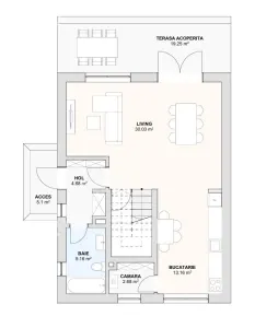 De vanzare casa individuala cu 4 camere si teren de 380 mp in Sura Mica zona Sportului - foto 3